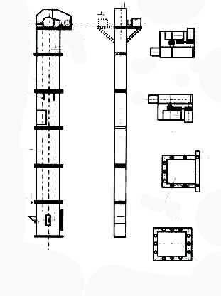 TD型斗式提升機結(jié)構(gòu)